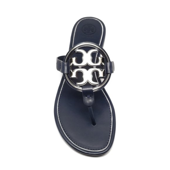 Tory Burch Metal Miller Sandals in Navy Size 8 - Picture 2 of 8